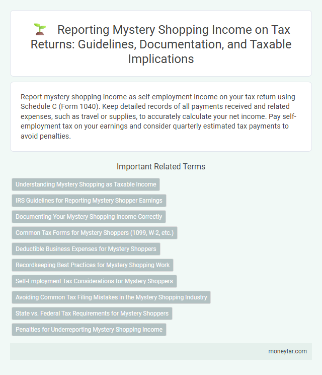 Reporting Mystery Shopping Income on Tax Returns: Guidelines, Documentation, and Taxable Implications