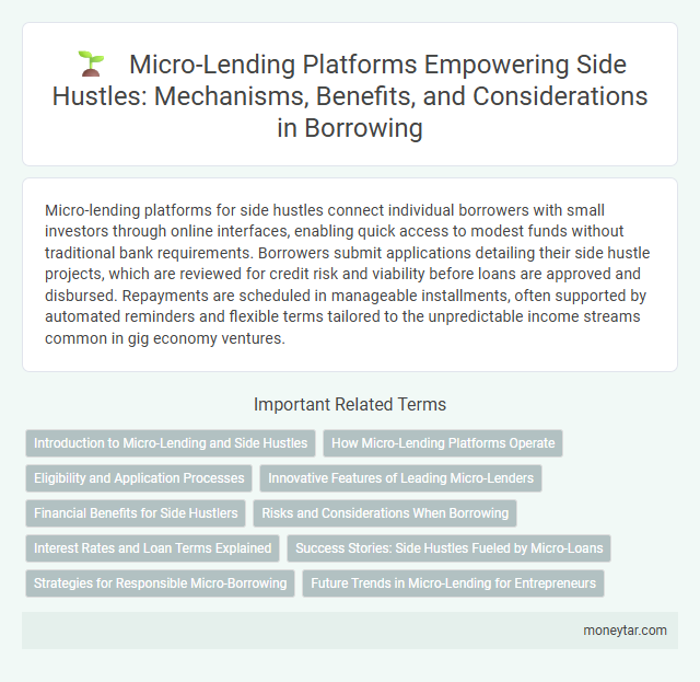Micro-Lending Platforms Empowering Side Hustles: Mechanisms, Benefits, and Considerations in Borrowing