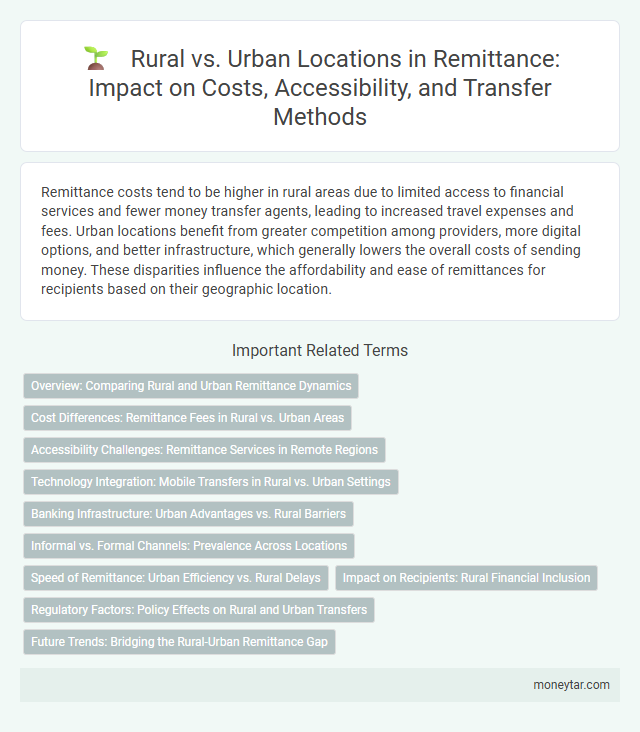 Rural vs. Urban Locations in Remittance: Impact on Costs, Accessibility, and Transfer Methods