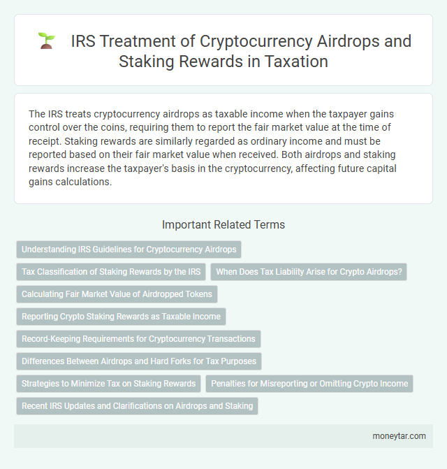 IRS Treatment of Cryptocurrency Airdrops and Staking Rewards in Taxation