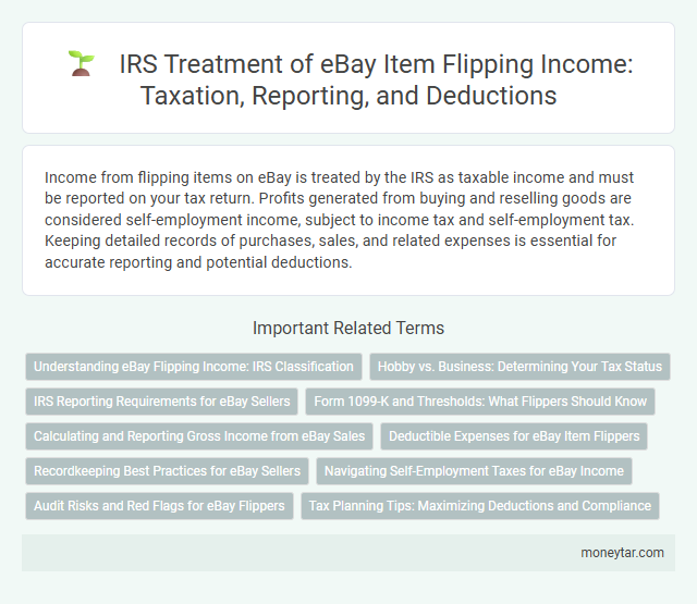 IRS Treatment of eBay Item Flipping Income: Taxation, Reporting, and Deductions