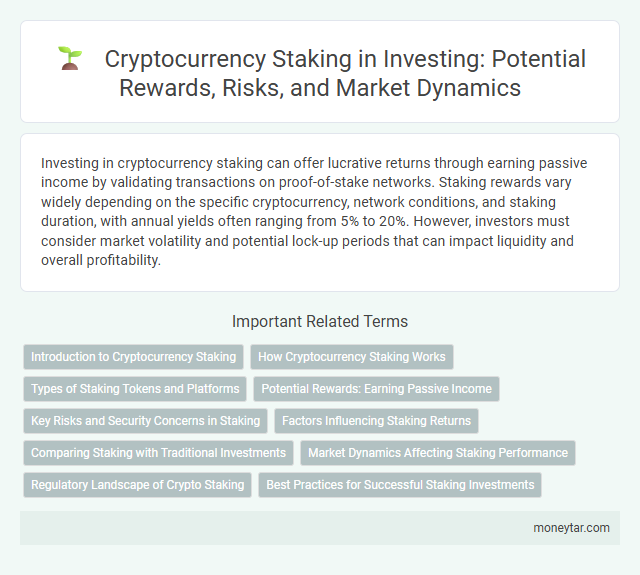 Cryptocurrency Staking in Investing: Potential Rewards, Risks, and Market Dynamics