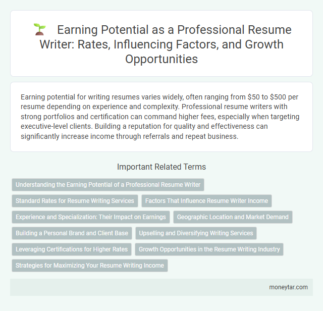 Earning Potential as a Professional Resume Writer: Rates, Influencing Factors, and Growth Opportunities