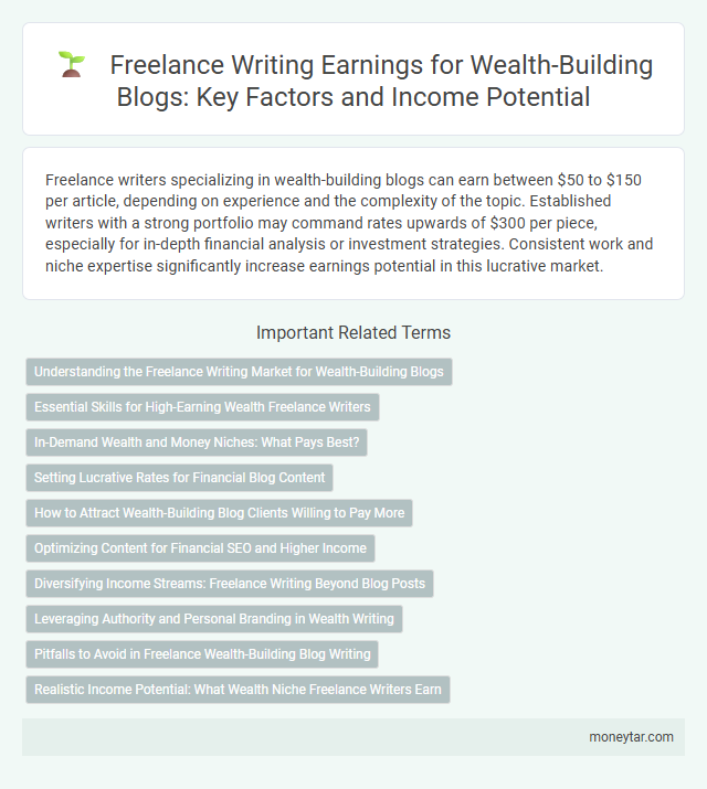 Freelance Writing Earnings for Wealth-Building Blogs: Key Factors and Income Potential
