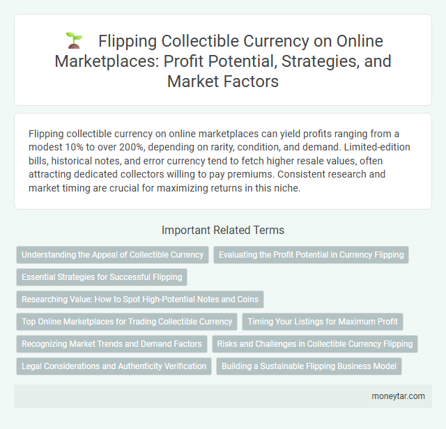 Flipping Collectible Currency on Online Marketplaces: Profit Potential, Strategies, and Market Factors
