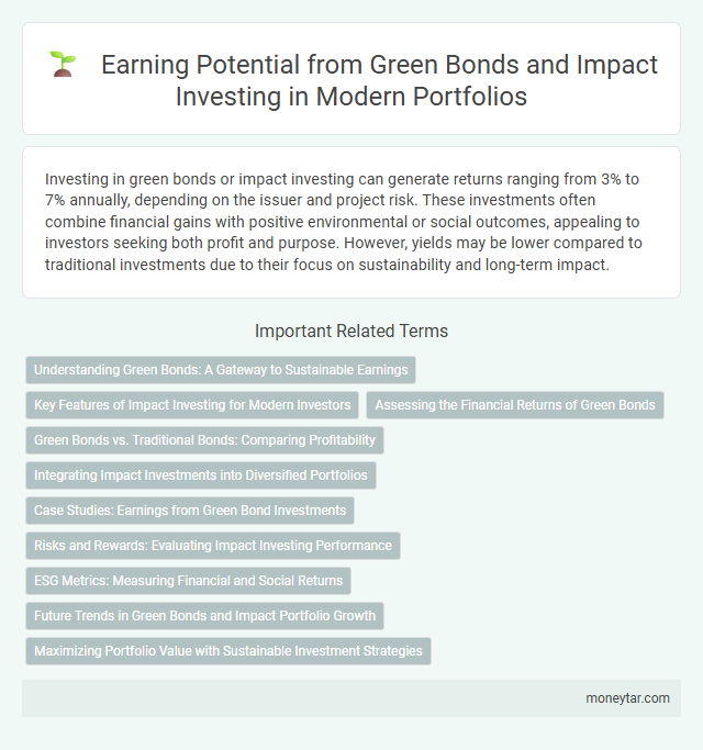 Earning Potential from Green Bonds and Impact Investing in Modern Portfolios