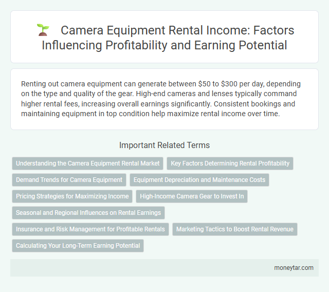 Camera Equipment Rental Income: Factors Influencing Profitability and Earning Potential