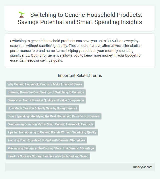 Switching to Generic Household Products: Savings Potential and Smart Spending Insights