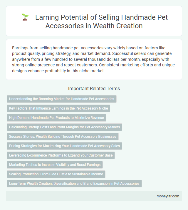 Earning Potential of Selling Handmade Pet Accessories in Wealth Creation