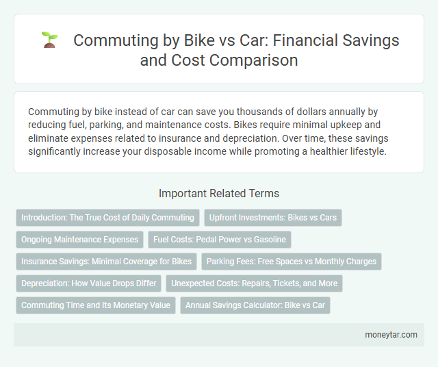 Commuting by Bike vs Car: Financial Savings and Cost Comparison