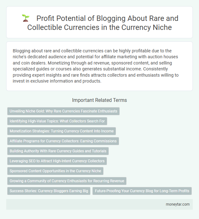 Profit Potential of Blogging About Rare and Collectible Currencies in the Currency Niche