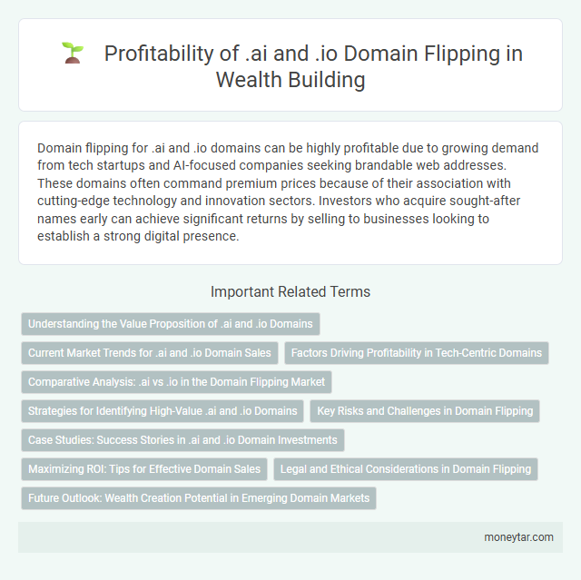 Profitability of .ai and .io Domain Flipping in Wealth Building