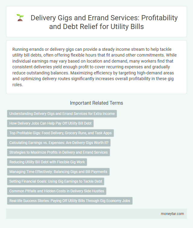 Delivery Gigs and Errand Services: Profitability and Debt Relief for Utility Bills