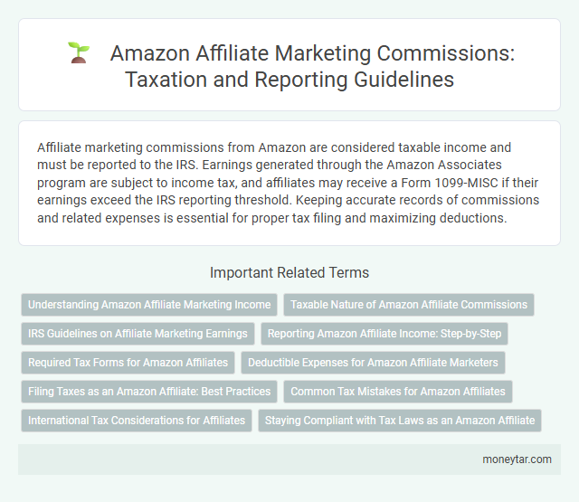 Amazon Affiliate Marketing Commissions: Taxation and Reporting Guidelines