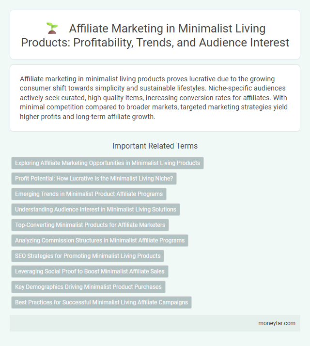 Affiliate Marketing in Minimalist Living Products: Profitability, Trends, and Audience Interest
