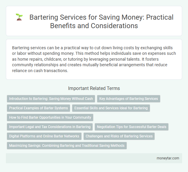 Bartering Services for Saving Money: Practical Benefits and Considerations