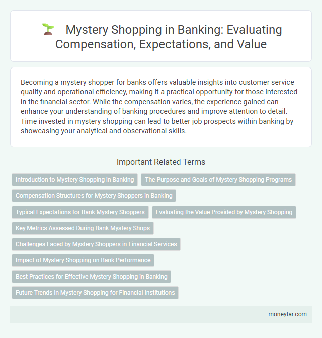 Mystery Shopping in Banking: Evaluating Compensation, Expectations, and Value