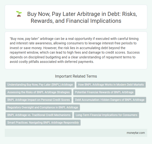 Buy Now, Pay Later Arbitrage in Debt: Risks, Rewards, and Financial Implications