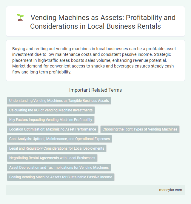 Vending Machines as Assets: Profitability and Considerations in Local Business Rentals