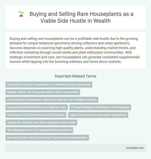 Buying and Selling Rare Houseplants as a Viable Side Hustle in Wealth