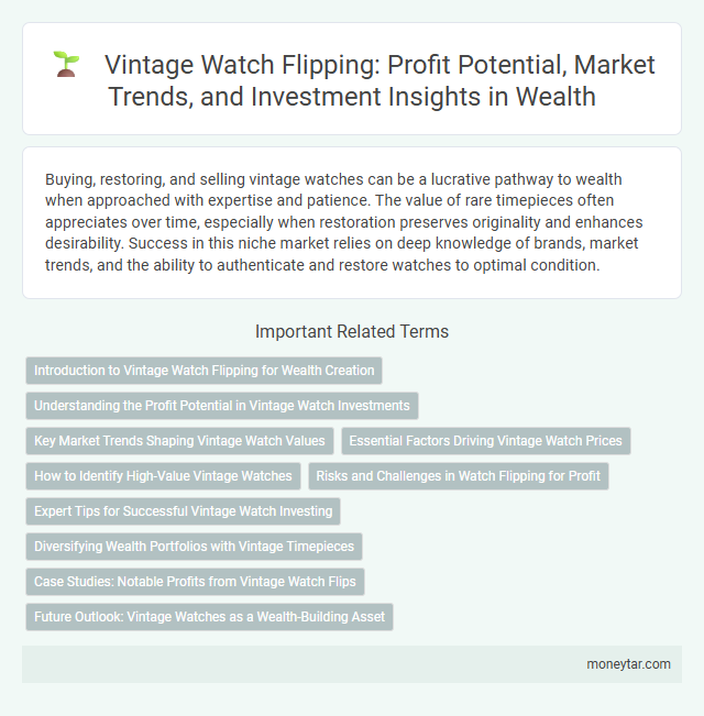 Vintage Watch Flipping: Profit Potential, Market Trends, and Investment Insights in Wealth