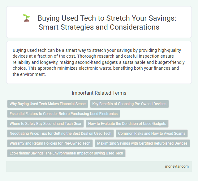 Buying Used Tech to Stretch Your Savings: Smart Strategies and Considerations