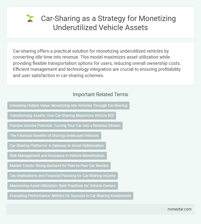 Car-Sharing as a Strategy for Monetizing Underutilized Vehicle Assets