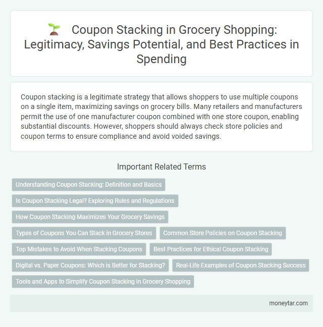 Coupon Stacking in Grocery Shopping: Legitimacy, Savings Potential, and Best Practices in Spending