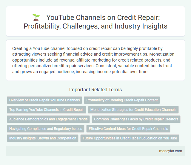 YouTube Channels on Credit Repair: Profitability, Challenges, and Industry Insights