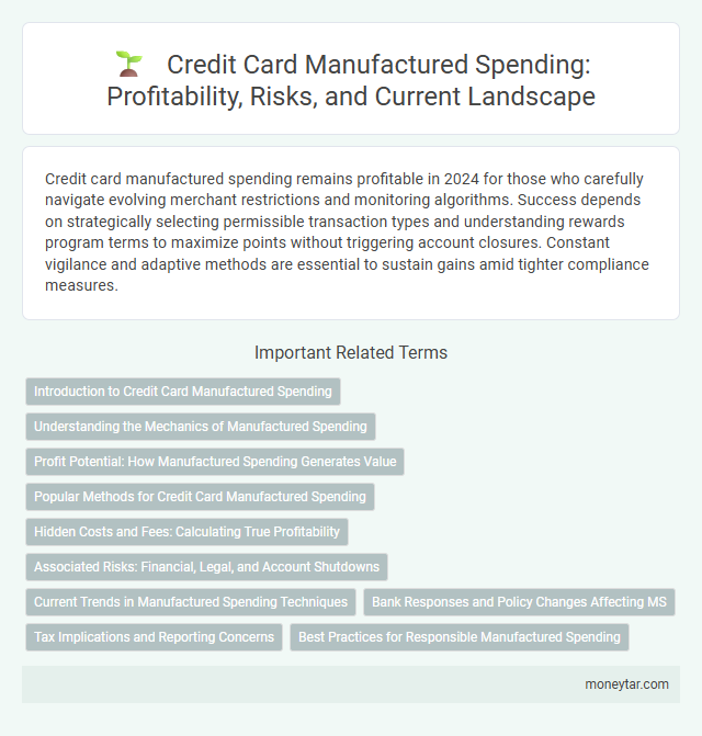 Credit Card Manufactured Spending: Profitability, Risks, and Current Landscape
