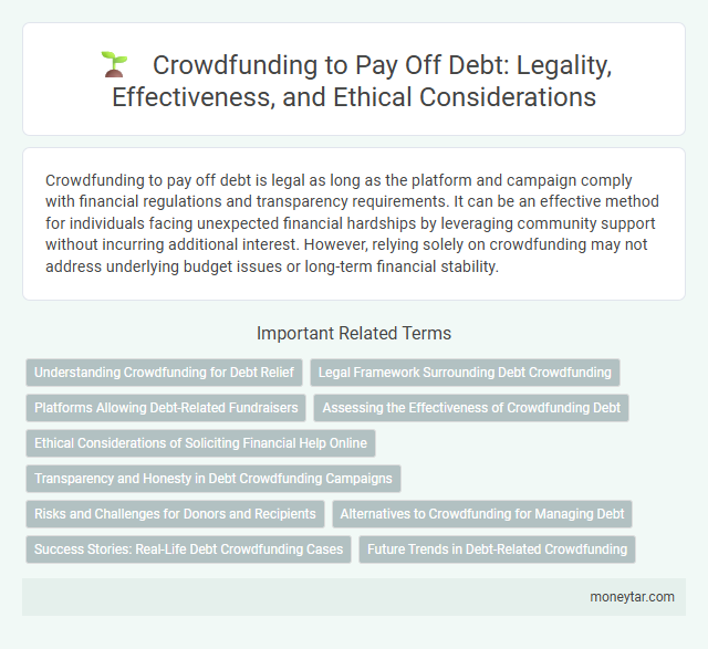 Crowdfunding to Pay Off Debt: Legality, Effectiveness, and Ethical Considerations