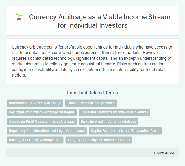 Currency Arbitrage as a Viable Income Stream for Individual Investors
