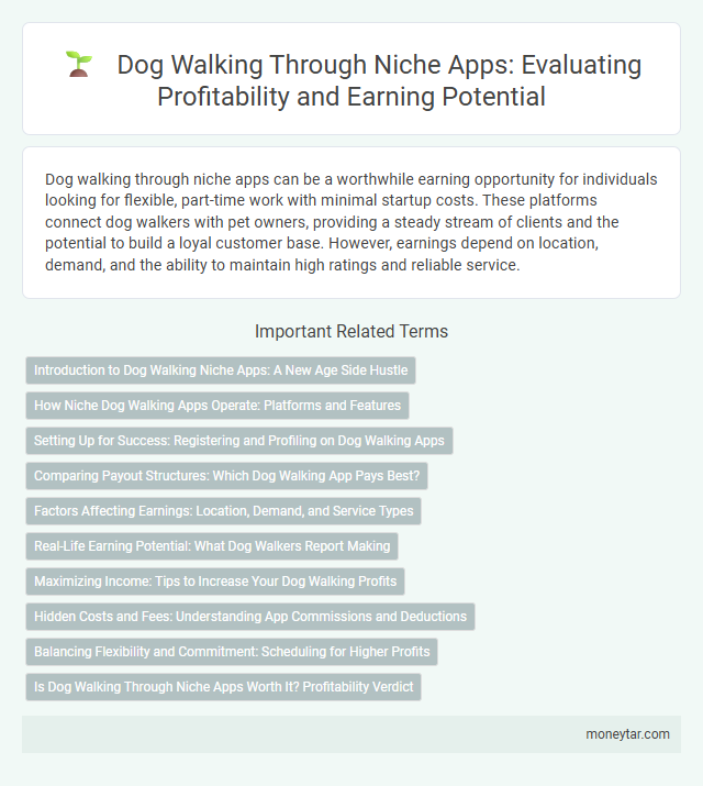 Dog Walking Through Niche Apps: Evaluating Profitability and Earning Potential