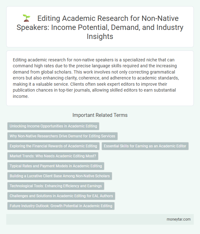 Editing Academic Research for Non-Native Speakers: Income Potential, Demand, and Industry Insights