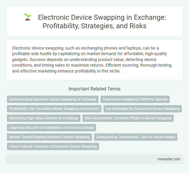 Electronic Device Swapping in Exchange: Profitability, Strategies, and Risks
