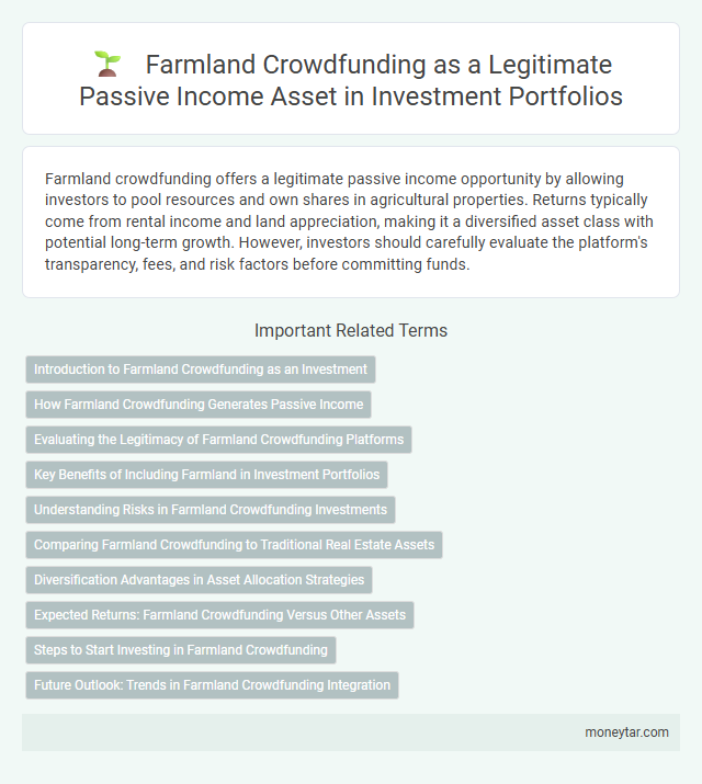 Farmland Crowdfunding as a Legitimate Passive Income Asset in Investment Portfolios