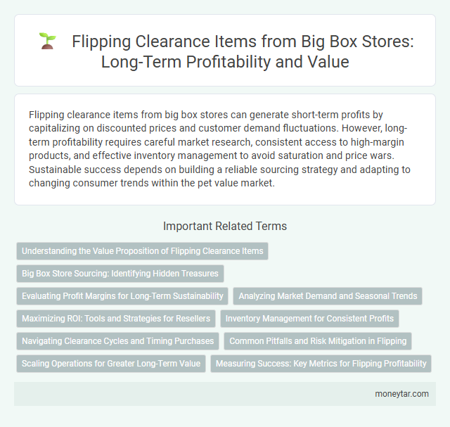Flipping Clearance Items from Big Box Stores: Long-Term Profitability and Value