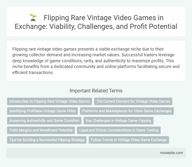 Flipping Rare Vintage Video Games in Exchange: Viability, Challenges, and Profit Potential