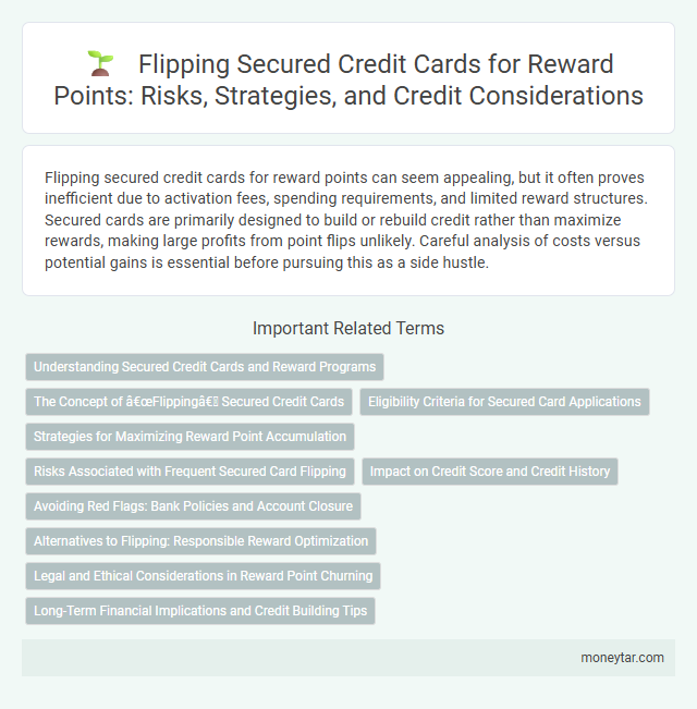 Flipping Secured Credit Cards for Reward Points: Risks, Strategies, and Credit Considerations