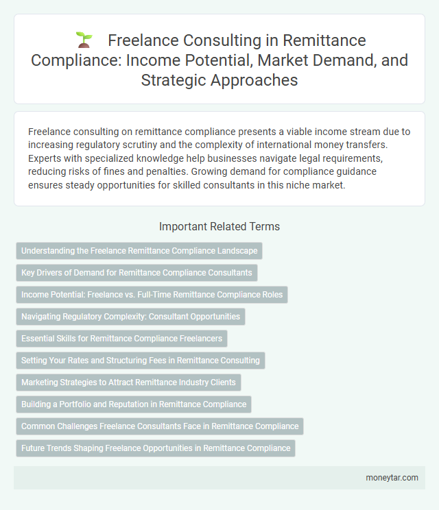 Freelance Consulting in Remittance Compliance: Income Potential, Market Demand, and Strategic Approaches