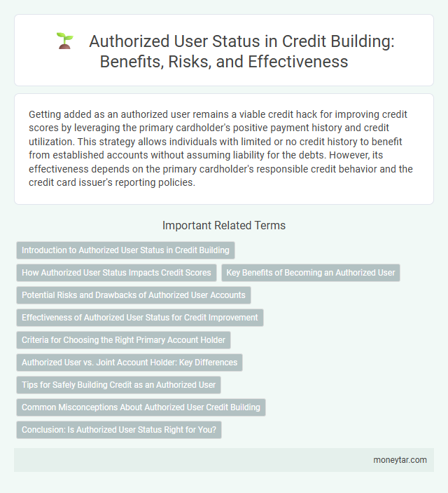 Authorized User Status in Credit Building: Benefits, Risks, and Effectiveness