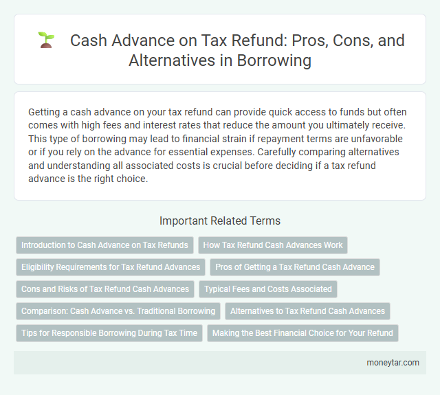 Cash Advance on Tax Refund: Pros, Cons, and Alternatives in Borrowing