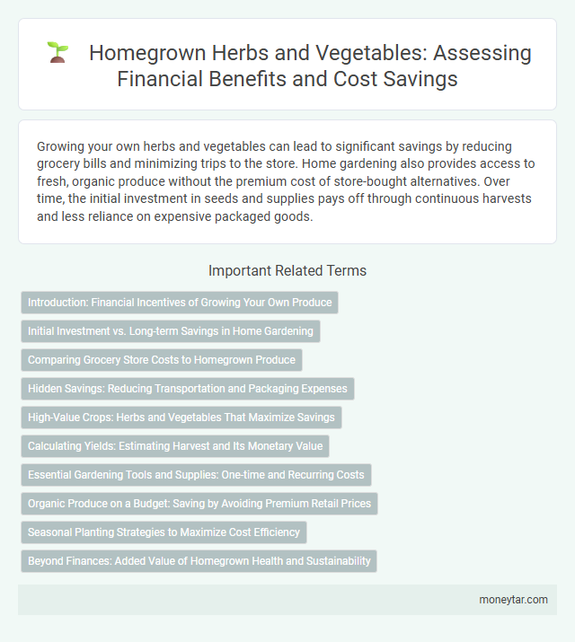 Homegrown Herbs and Vegetables: Assessing Financial Benefits and Cost Savings