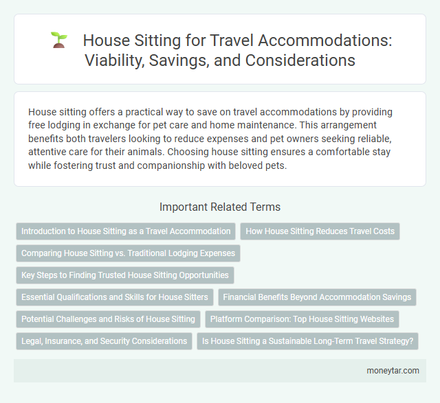 House Sitting for Travel Accommodations: Viability, Savings, and Considerations