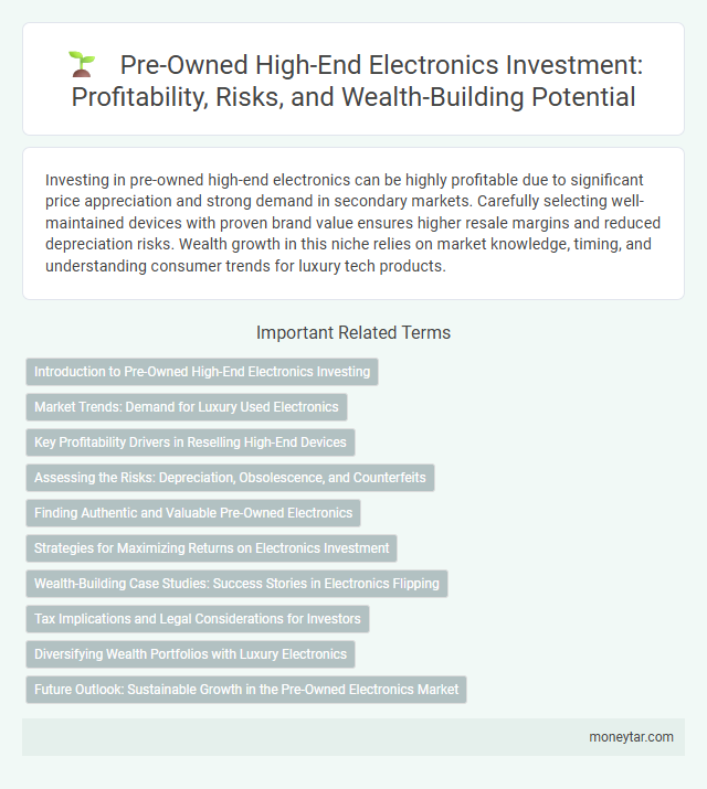 Pre-Owned High-End Electronics Investment: Profitability, Risks, and Wealth-Building Potential