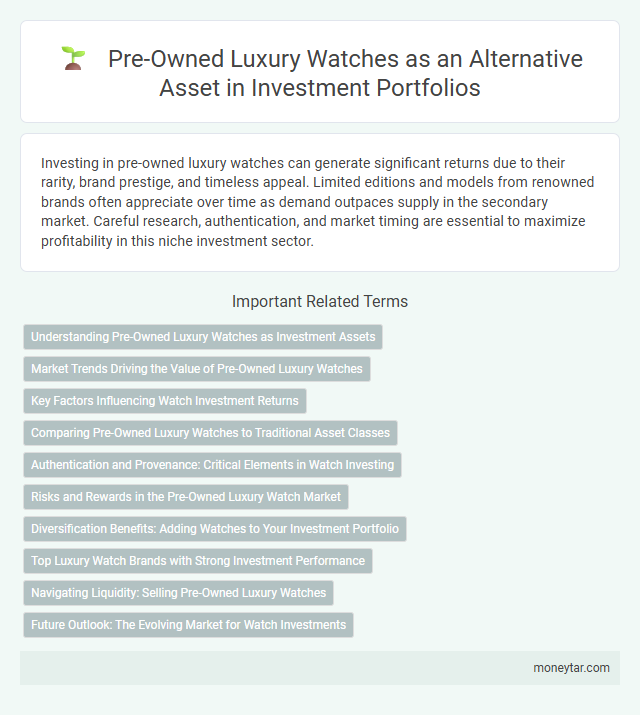 Pre-Owned Luxury Watches as an Alternative Asset in Investment Portfolios