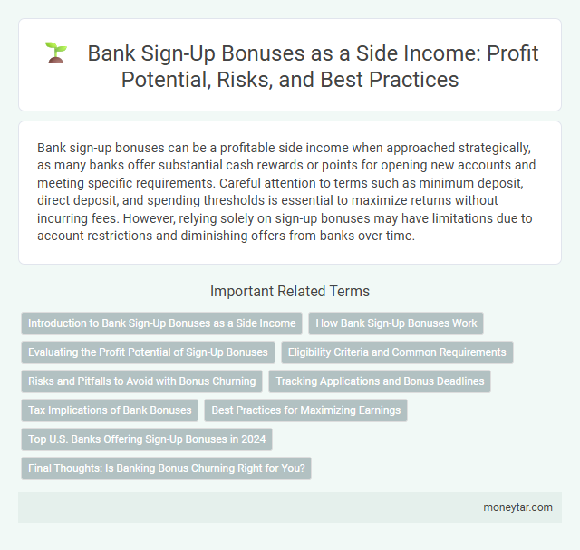 Bank Sign-Up Bonuses as a Side Income: Profit Potential, Risks, and Best Practices