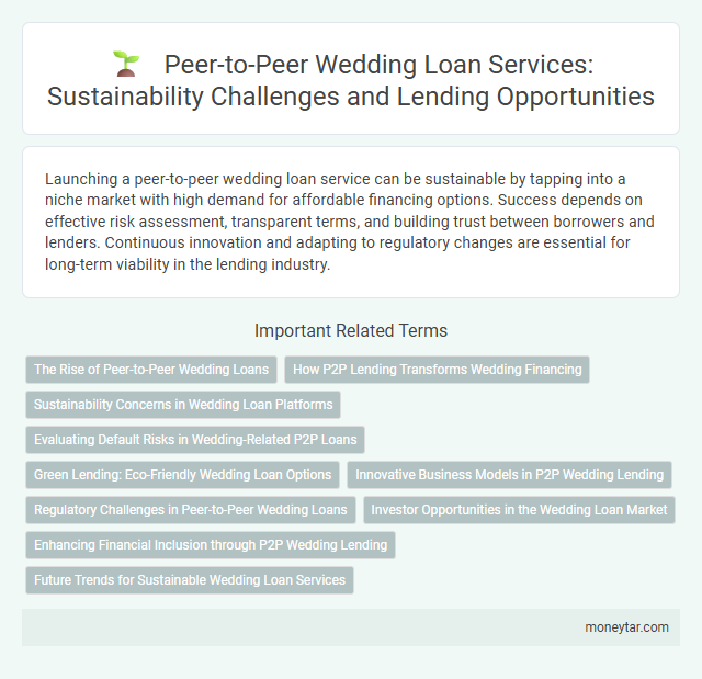 Peer-to-Peer Wedding Loan Services: Sustainability Challenges and Lending Opportunities
