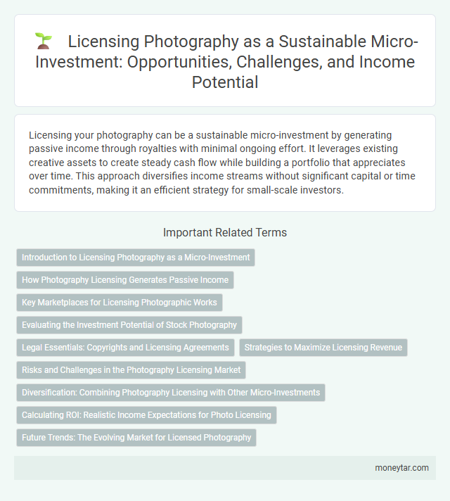 Licensing Photography as a Sustainable Micro-Investment: Opportunities, Challenges, and Income Potential