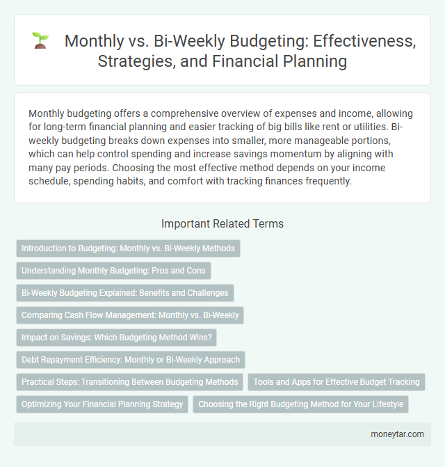 Monthly vs. Bi-Weekly Budgeting: Effectiveness, Strategies, and Financial Planning